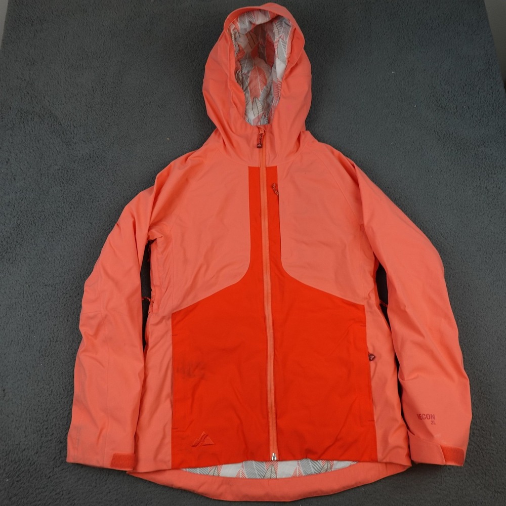 Strafe Recon 2L Jacket Womens Small Coral Orange Hooded PrimaLoft Ski Snow Shell